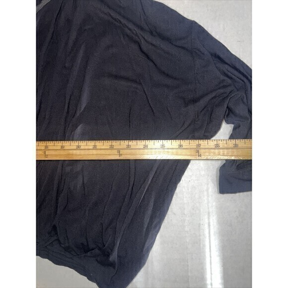 Free People Keepin On Tie Sleeve Top Blouse Black Womens Small - Picture 3 of 9